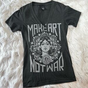 Obey • Make Art Not War Art Nouveau Deep V Neck